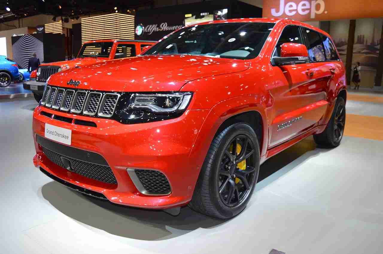 Jeep Grand Cherokee Trackhawk showcased at the 2017 Dubai Motor
