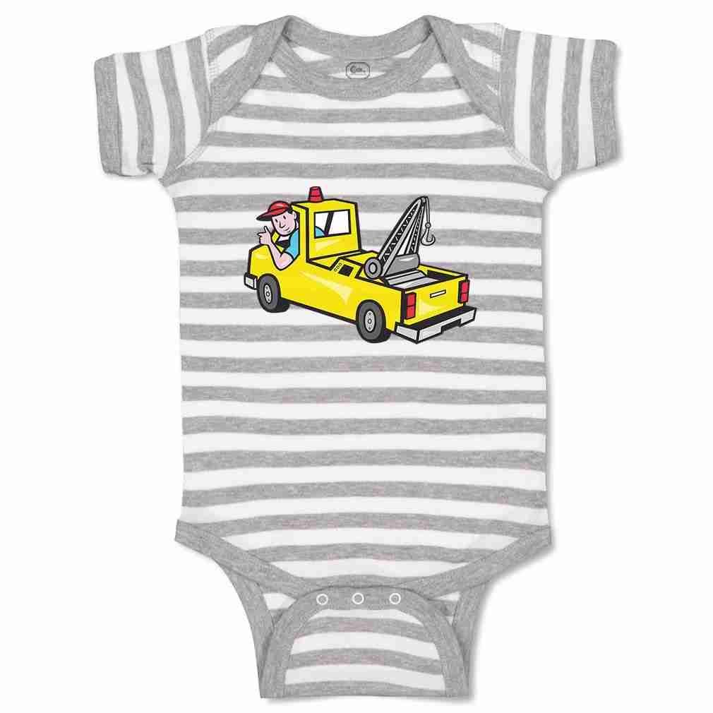 Baby Clothes Man in Towing Car Baby Bodysuits Boy &